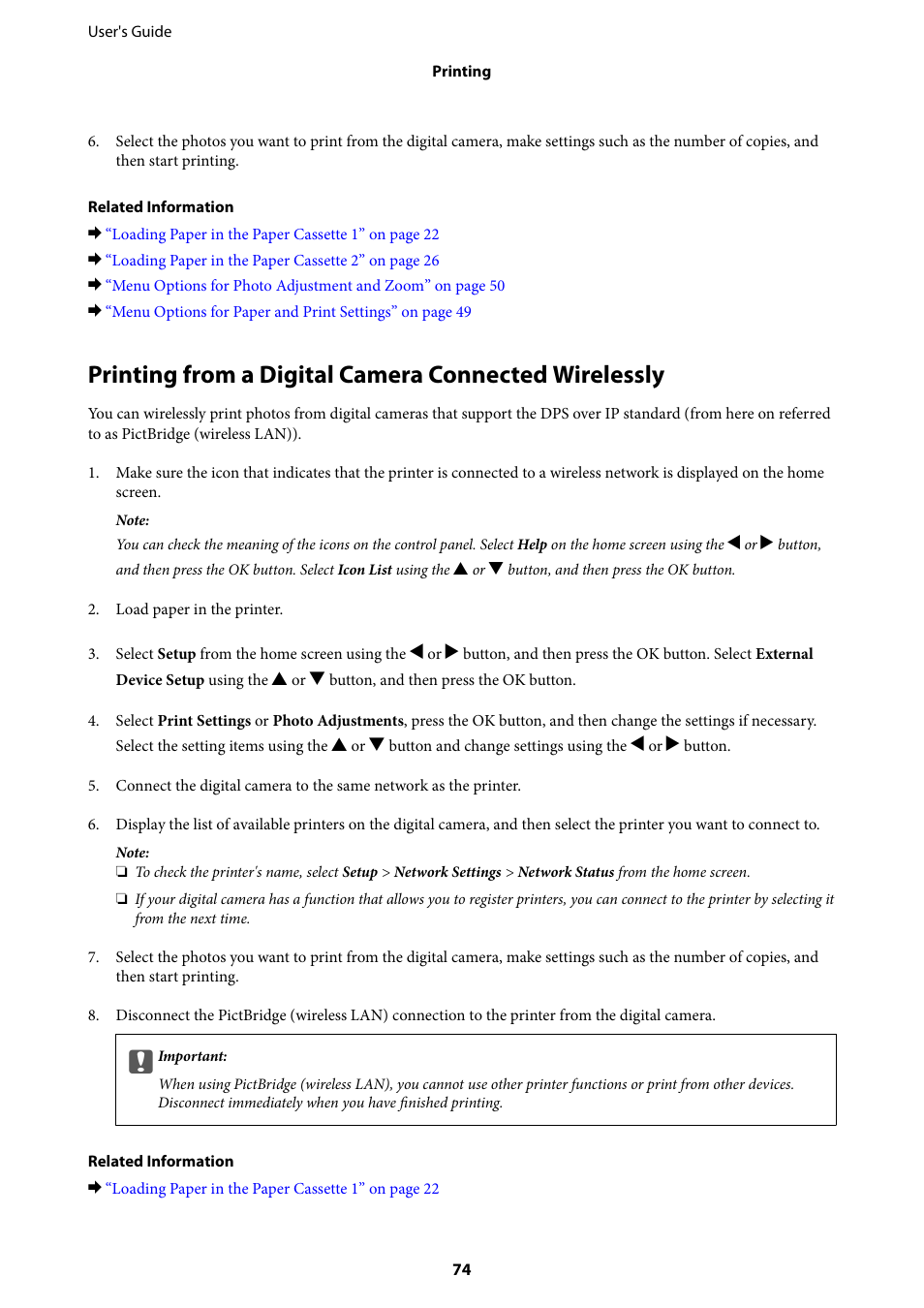 Epson Expression Premium XP-635 Refurbished User Manual | Page 74 / 160