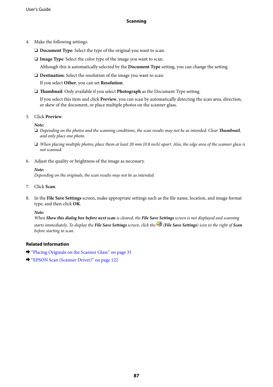 Epson Expression Premium XP-635 Refurbished User Manual | Page 87 / 160