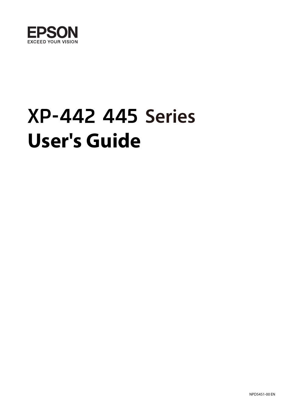 Epson Expression Home XP-342 User Manual | 162 pages