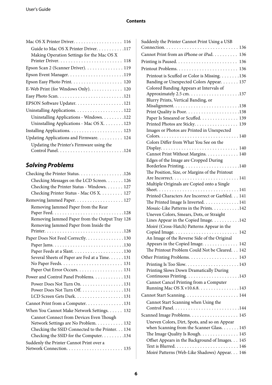 Solving problems | Epson Expression Home XP-342 User Manual | Page 6 / 162