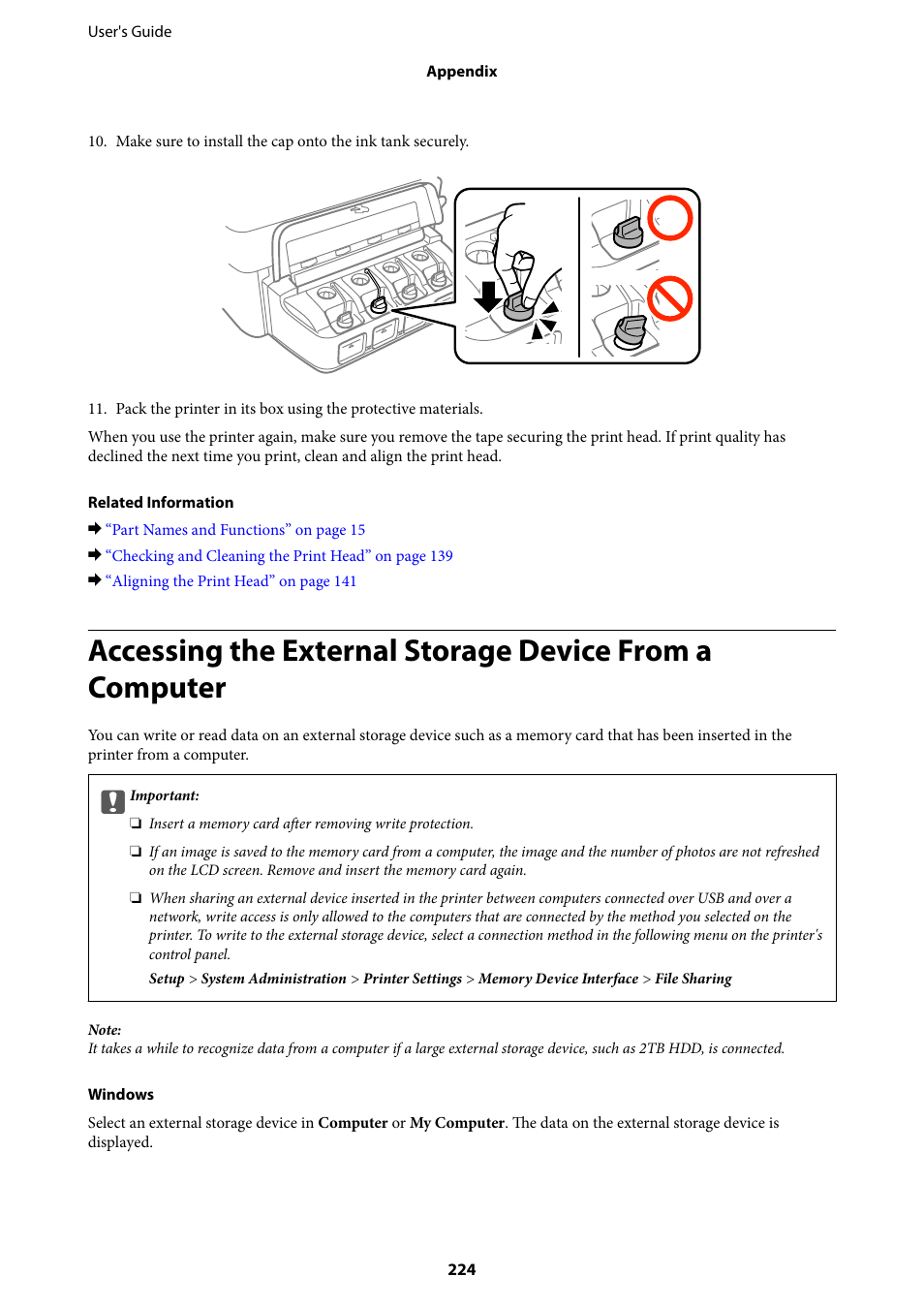 Epson L1455 User Manual | Page 224 / 233