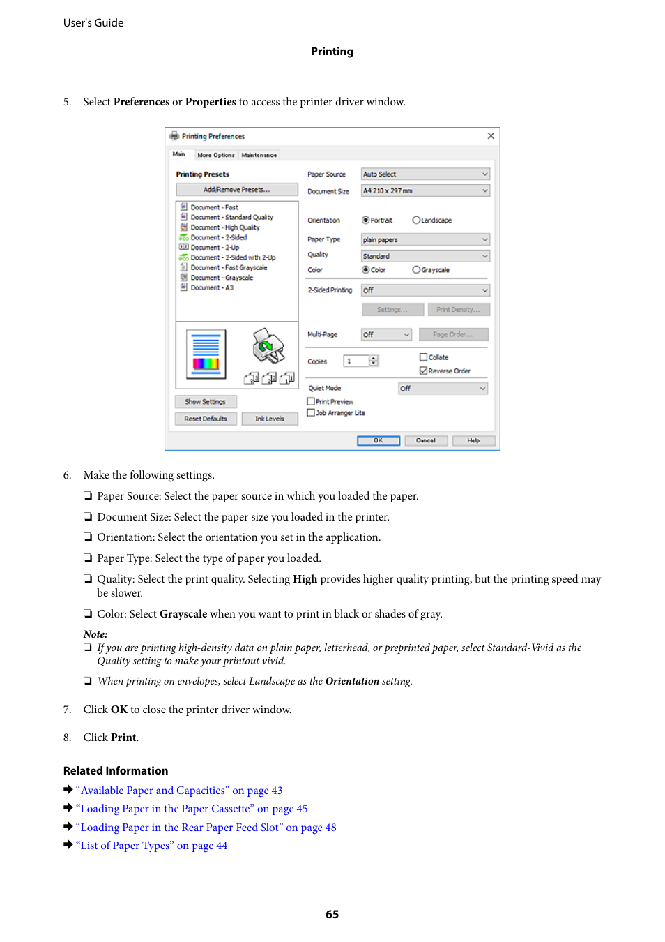 Epson L1455 User Manual | Page 65 / 233