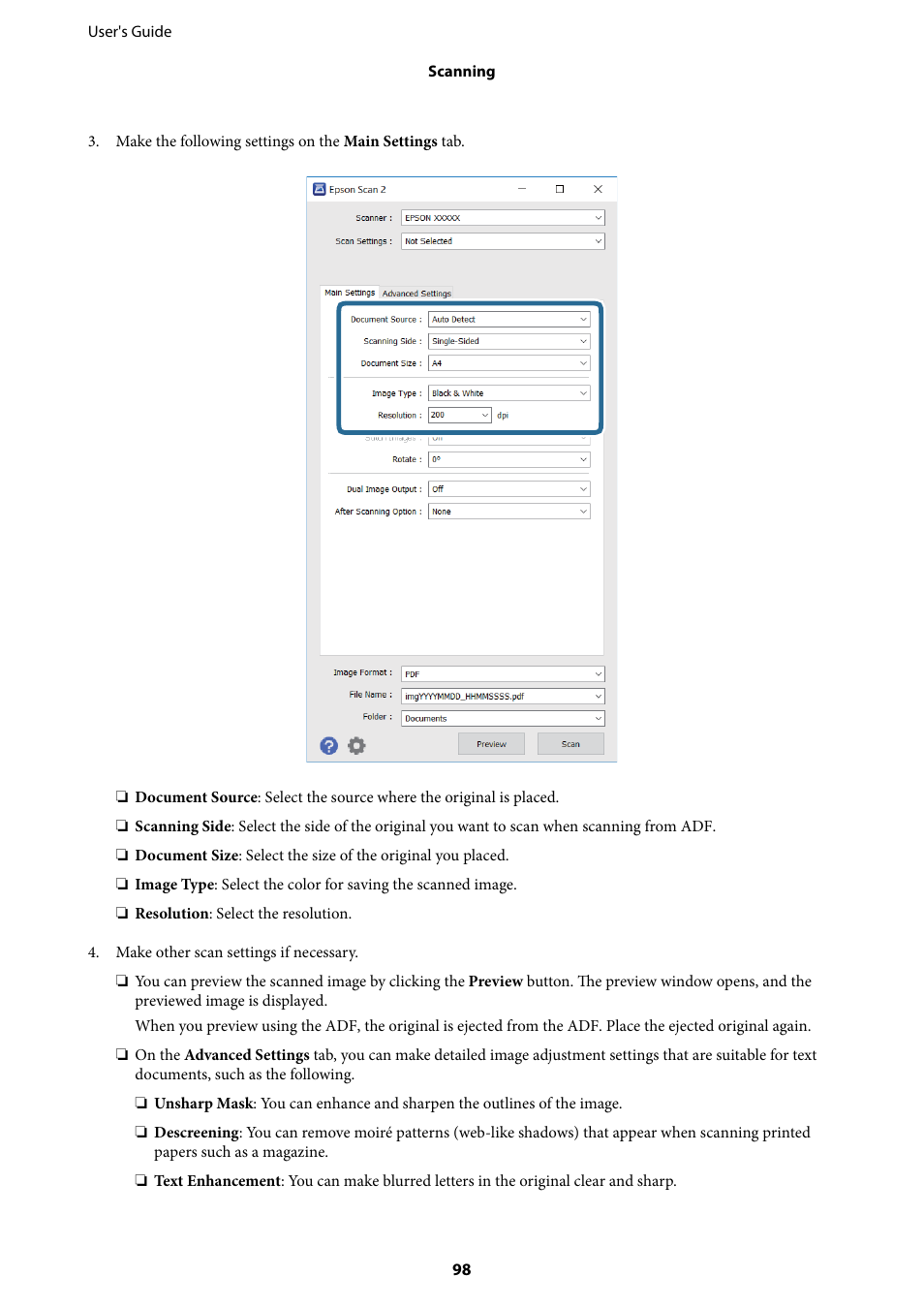 Epson L1455 User Manual | Page 98 / 233