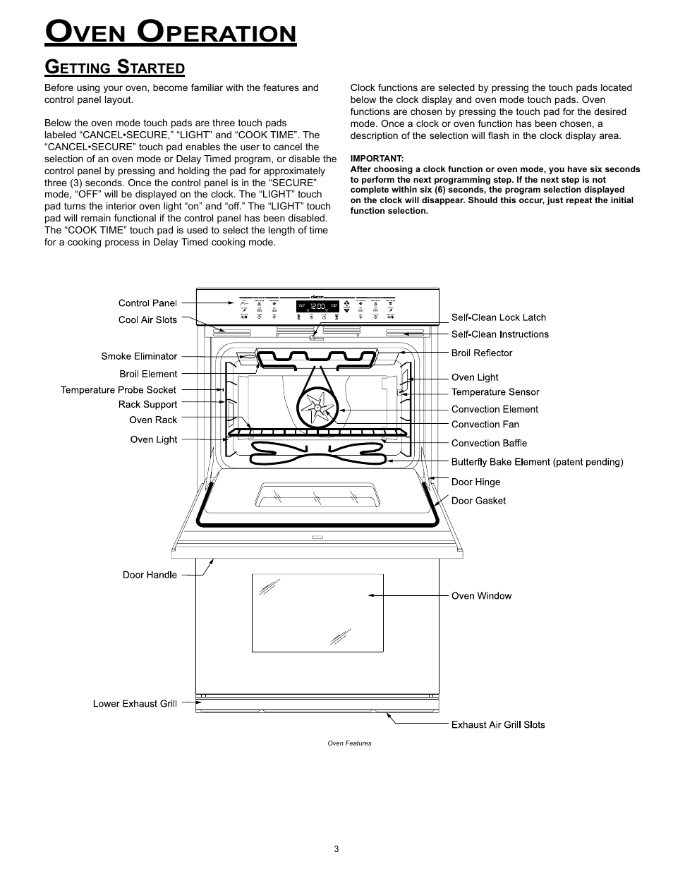 Peration | Dacor Wall Ovens User Manual | Page 5 / 20