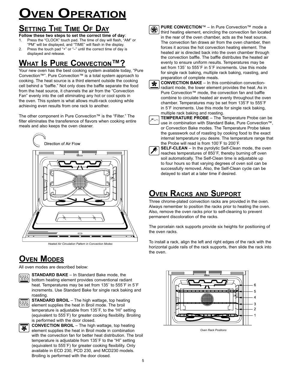 Peration | Dacor Wall Ovens User Manual | Page 7 / 20