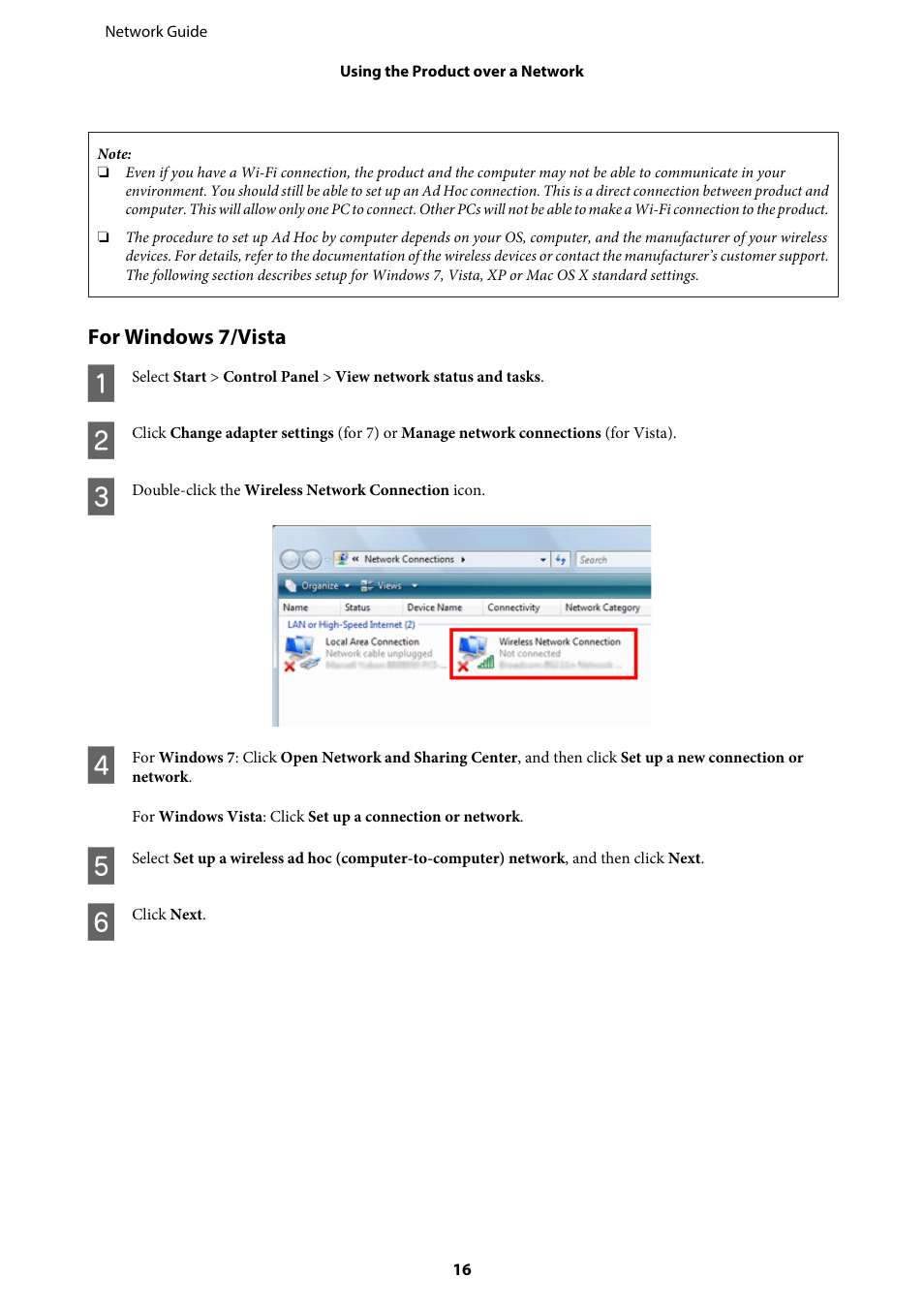 For windows 7/vista | Epson EcoTank ET-4550 User Manual | Page 16 / 35