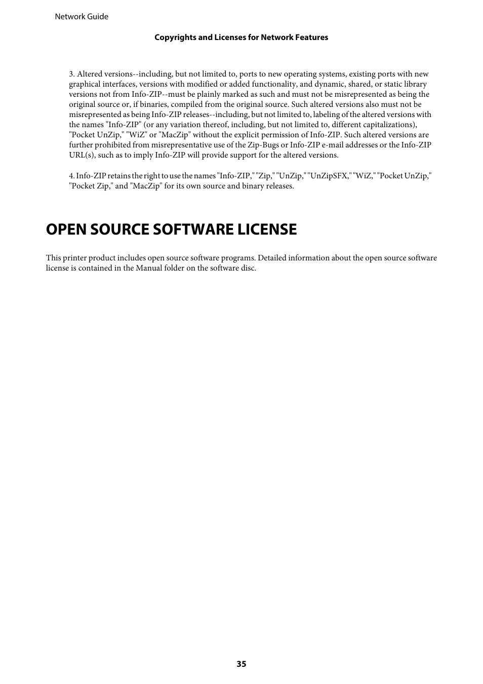 Open source software license | Epson EcoTank ET-4550 User Manual | Page 35 / 35