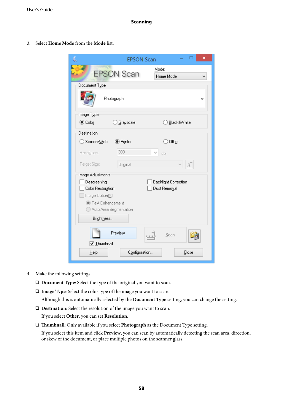 Epson EcoTank ET-4550 User Manual | Page 58 / 145