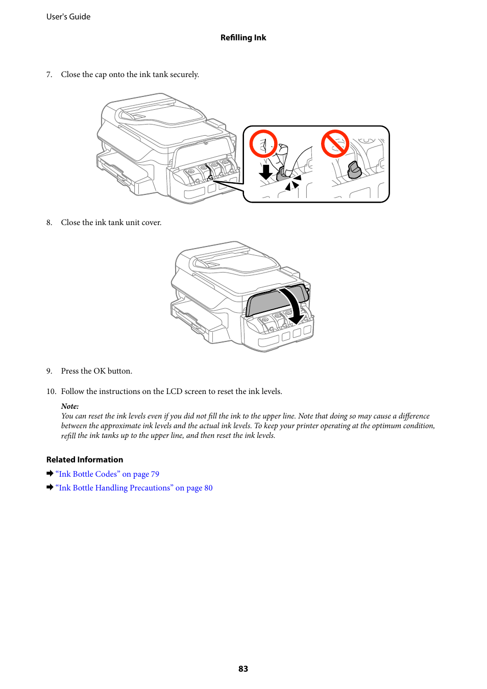 Epson EcoTank ET-4550 User Manual | Page 83 / 145
