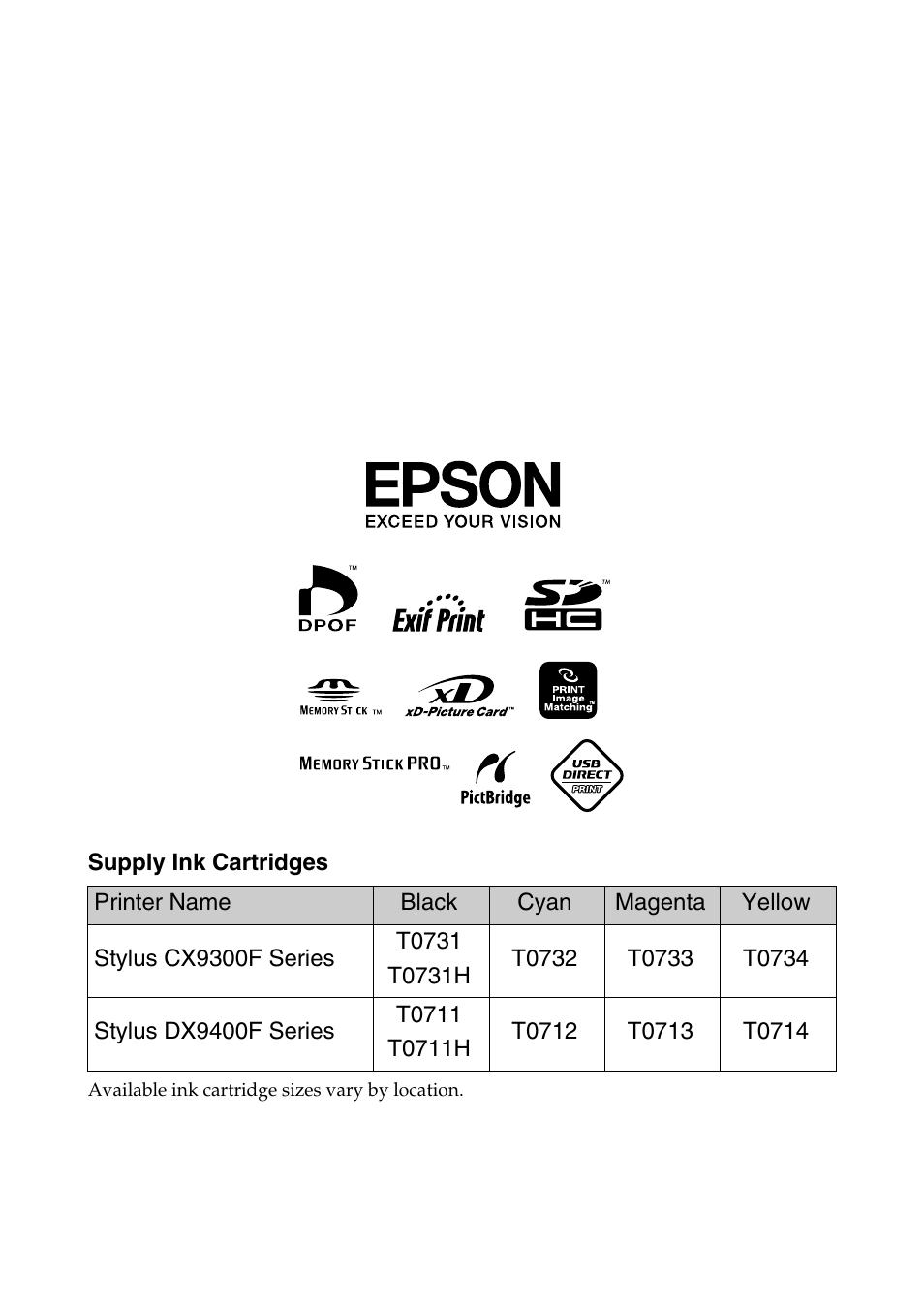 Epson Stylus DX9400F User Manual | Page 44 / 44