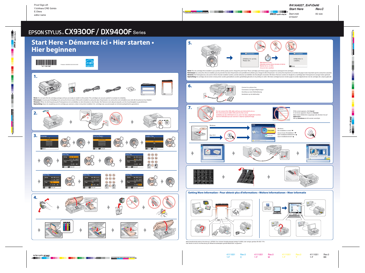 Epson Stylus DX9400F User Manual | 1 page