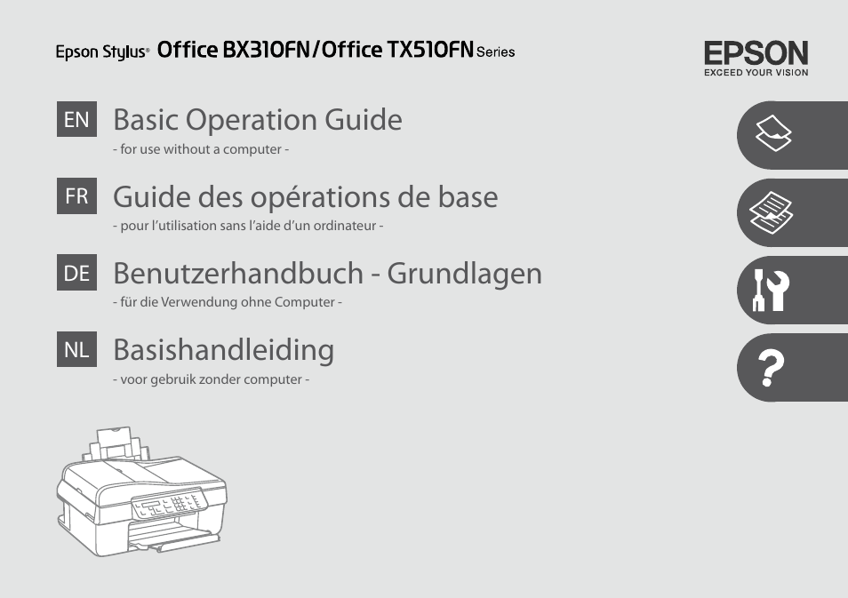 Epson Stylus Office TX510FN User Manual | 60 pages