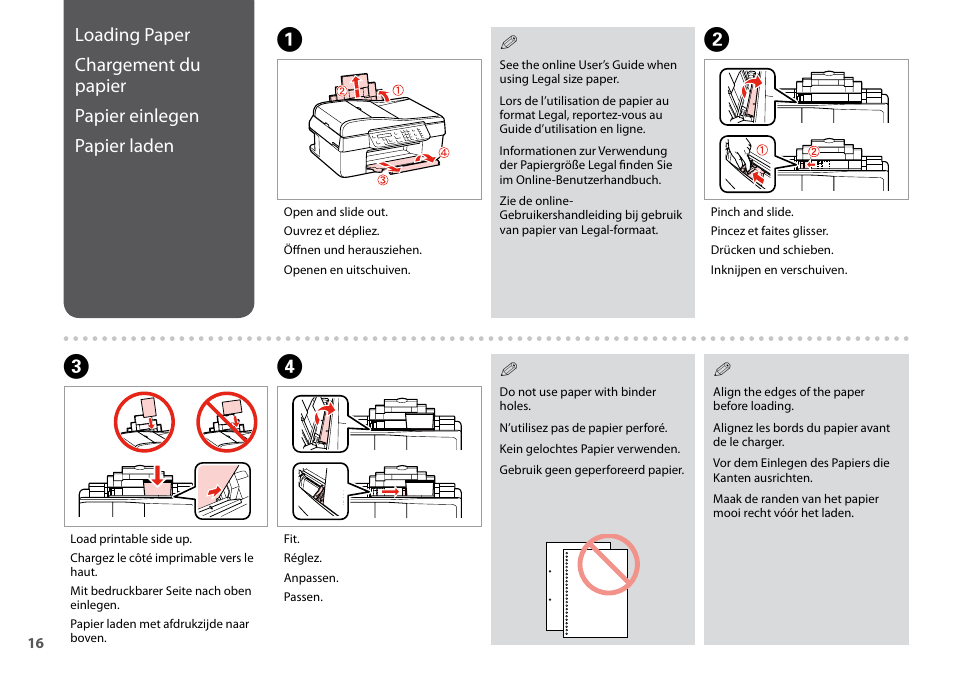 Ab c d | Epson Stylus Office TX510FN User Manual | Page 16 / 60