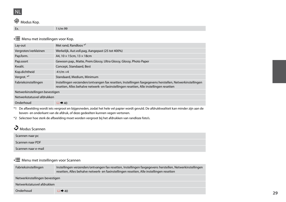 Epson Stylus Office TX510FN User Manual | Page 29 / 60