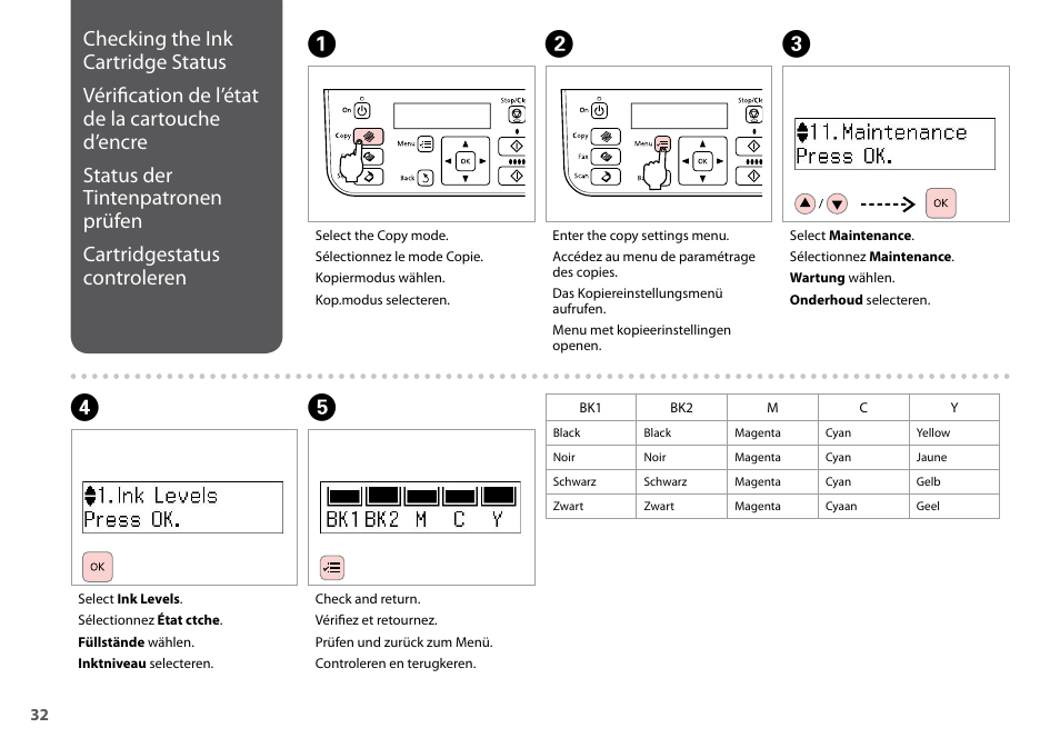 Epson Stylus Office TX510FN User Manual | Page 32 / 60