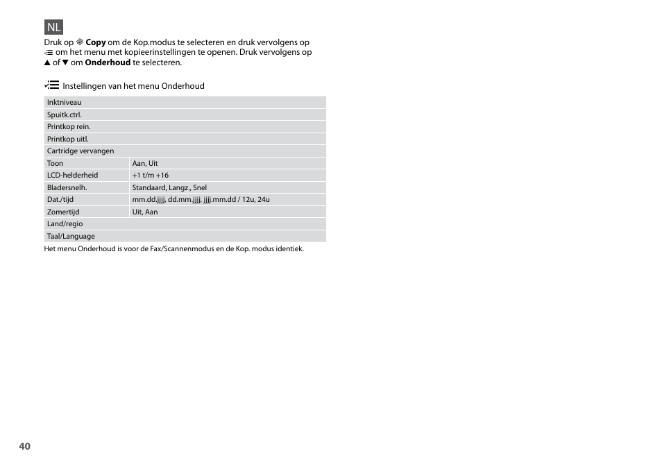 Epson Stylus Office TX510FN User Manual | Page 40 / 60