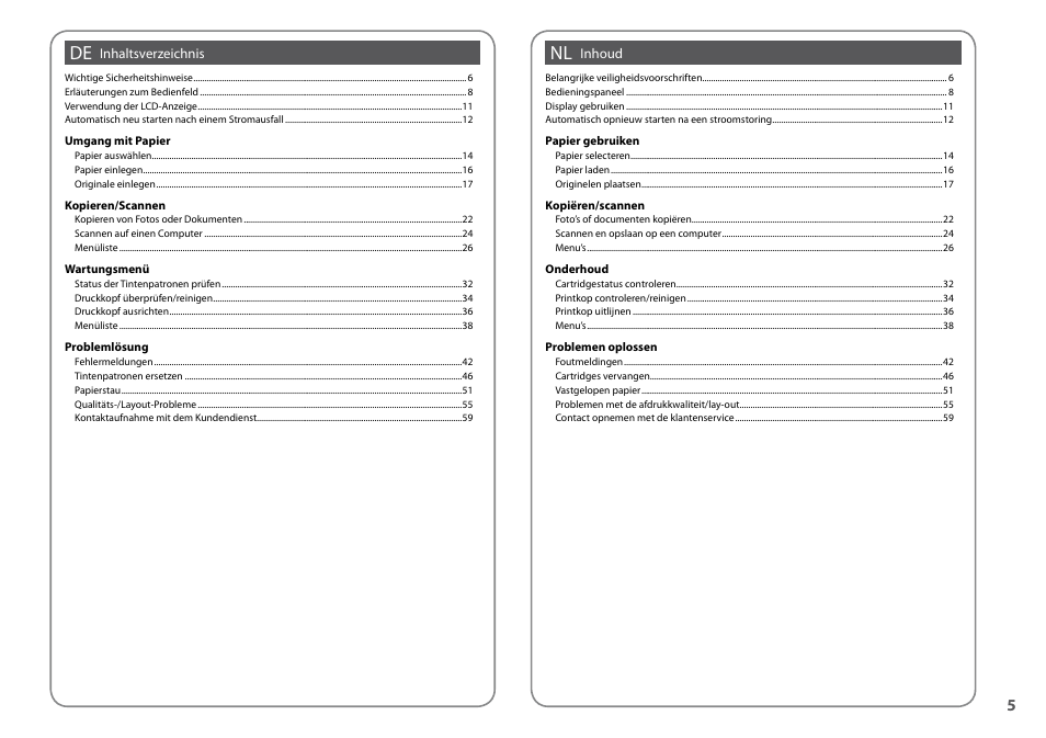 Epson Stylus Office TX510FN User Manual | Page 5 / 60