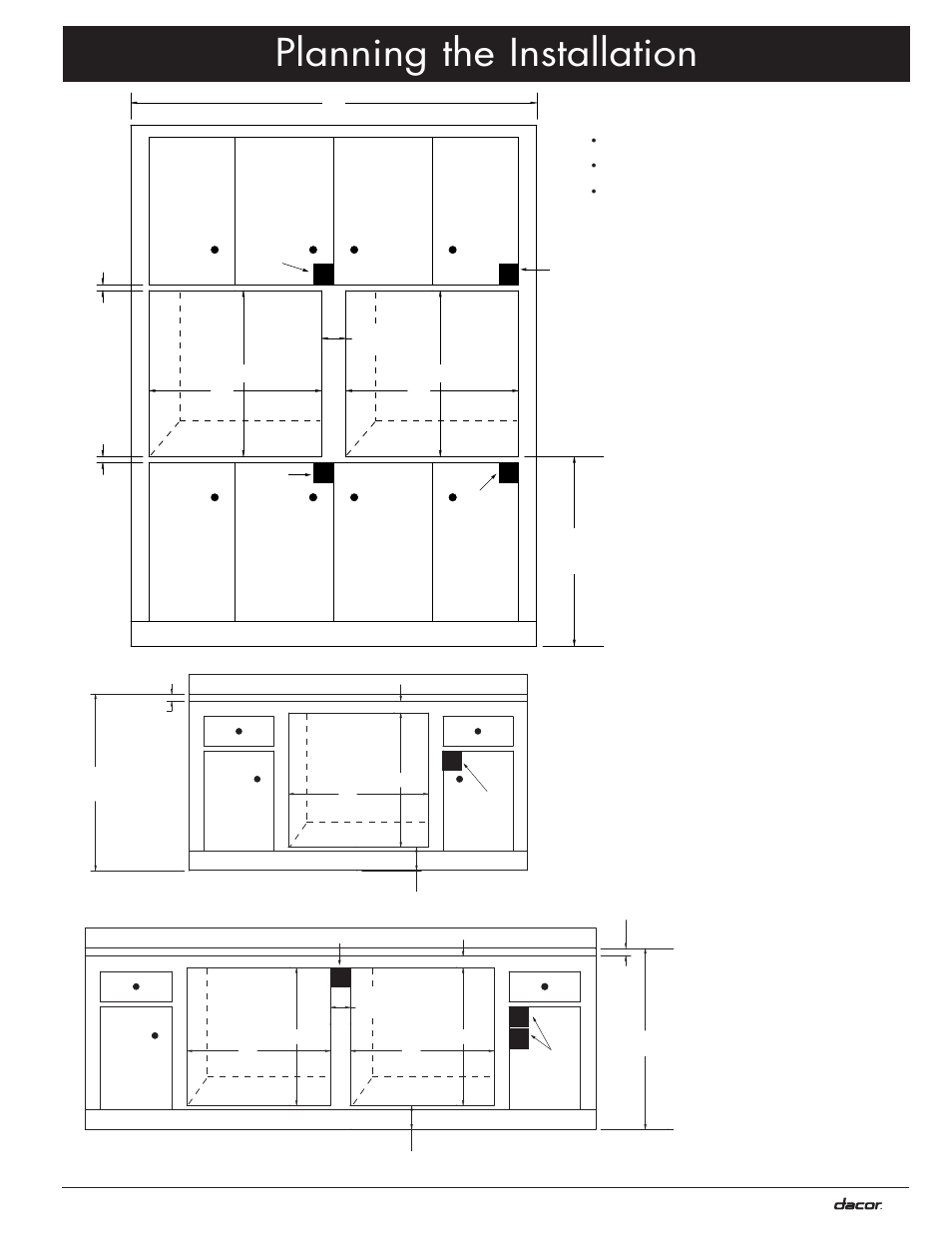 Planning the installation | Dacor MO User Manual | Page 9 / 20