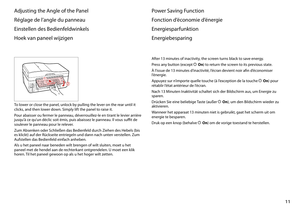 Epson Stylus Office TX600FW User Manual | Page 11 / 96