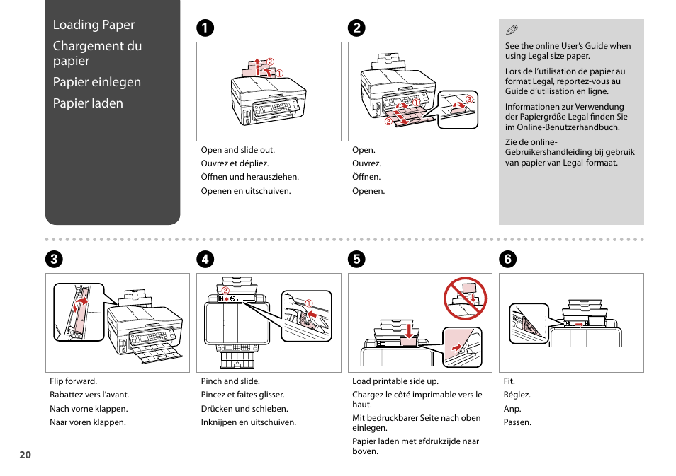 Epson Stylus Office TX600FW User Manual | Page 20 / 96