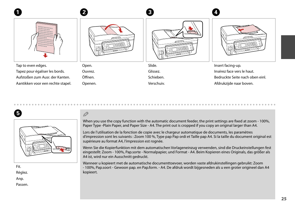 Epson Stylus Office TX600FW User Manual | Page 25 / 96