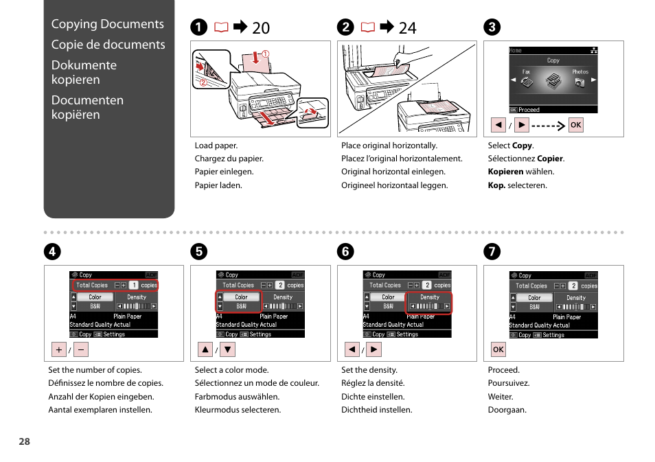 Ar & 20 b r & 24 c | Epson Stylus Office TX600FW User Manual | Page 28 / 96