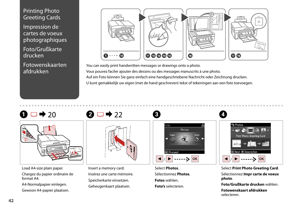 Epson Stylus Office TX600FW User Manual | Page 42 / 96