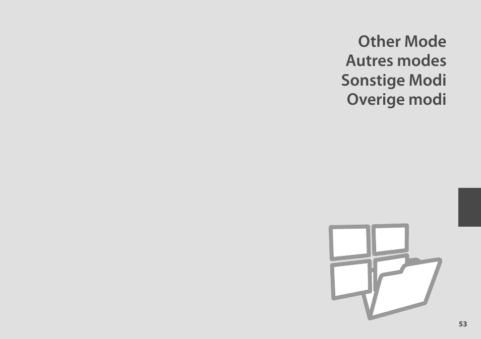 Other mode autres modes sonstige modi overige modi | Epson Stylus Office TX600FW User Manual | Page 53 / 96