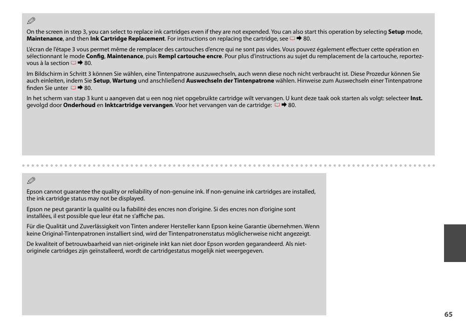 Epson Stylus Office TX600FW User Manual | Page 65 / 96