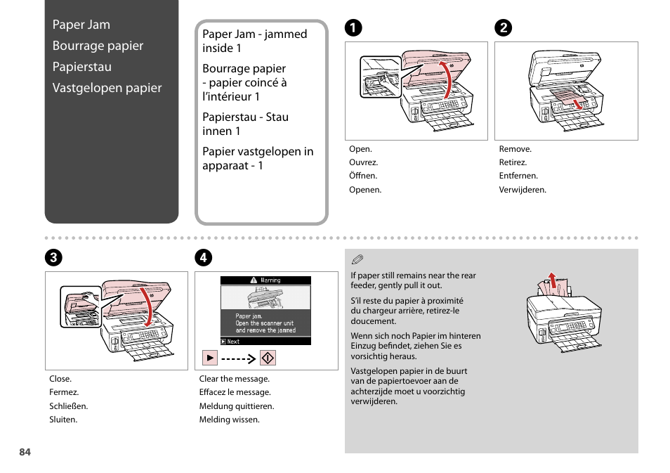 Epson Stylus Office TX600FW User Manual | Page 84 / 96