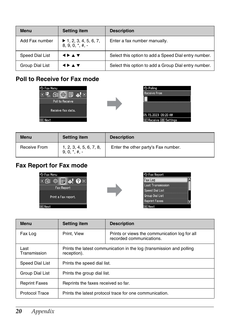 Appendix | Epson Stylus Office TX600FW User Manual | Page 20 / 24