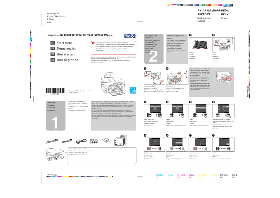 Epson Stylus Office TX600FW User Manual | 2 pages