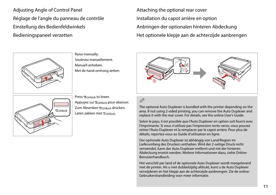 Epson Stylus Photo TX710W User Manual | Page 11 / 108