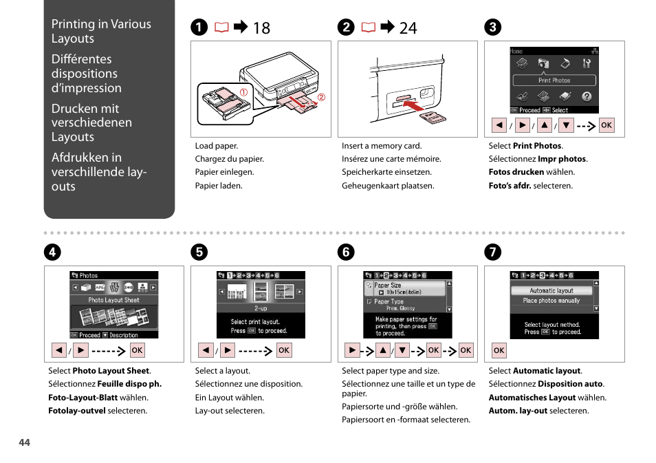 Epson Stylus Photo TX710W User Manual | Page 44 / 108