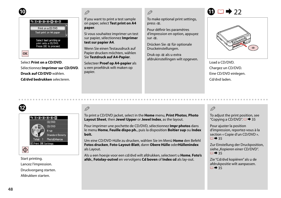 Kr & 22 | Epson Stylus Photo TX710W User Manual | Page 48 / 108