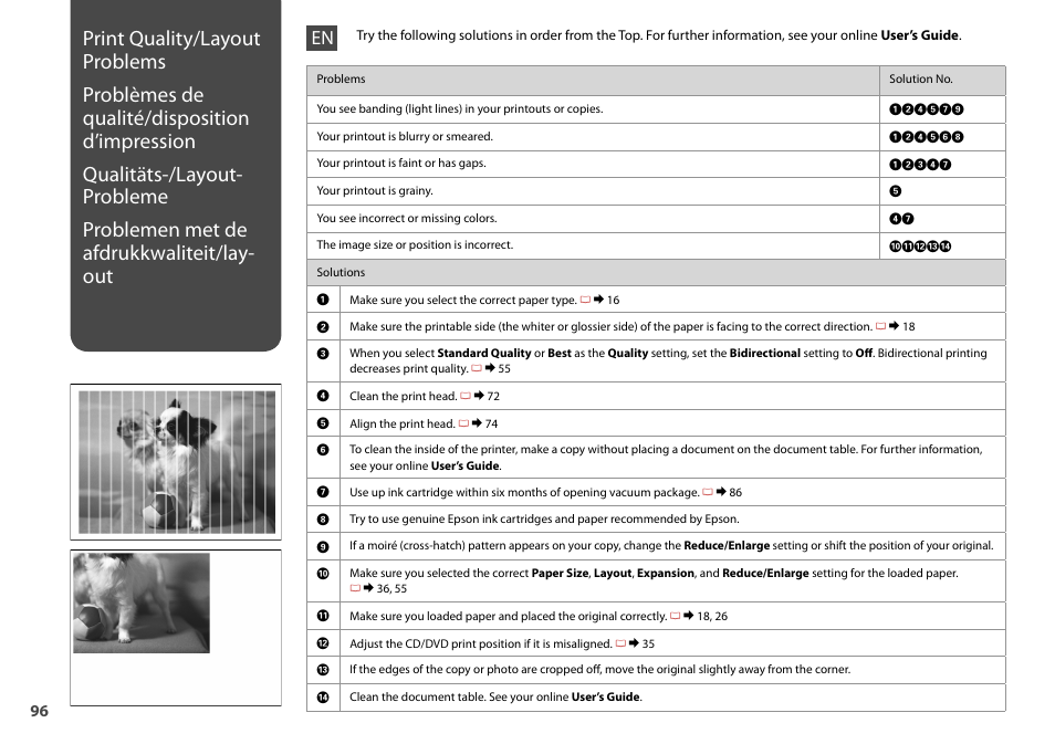 Epson Stylus Photo TX710W User Manual | Page 96 / 108