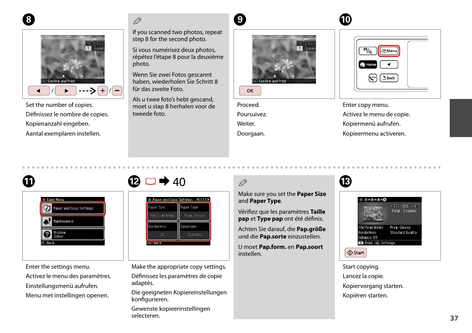 Lr & 40 | Epson Stylus Photo TX800FW User Manual | Page 37 / 116