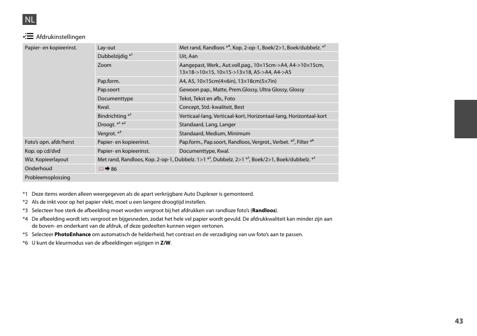 Epson Stylus Photo TX800FW User Manual | Page 43 / 116