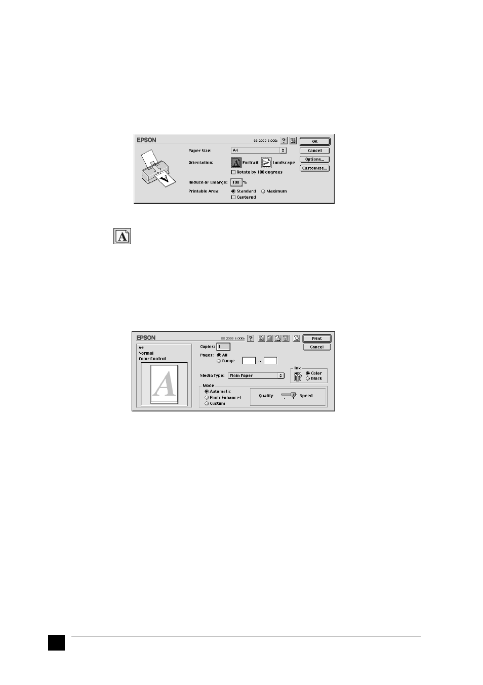 For macintosh | Epson Stylus Scan 2500 User Manual | Page 32 / 35