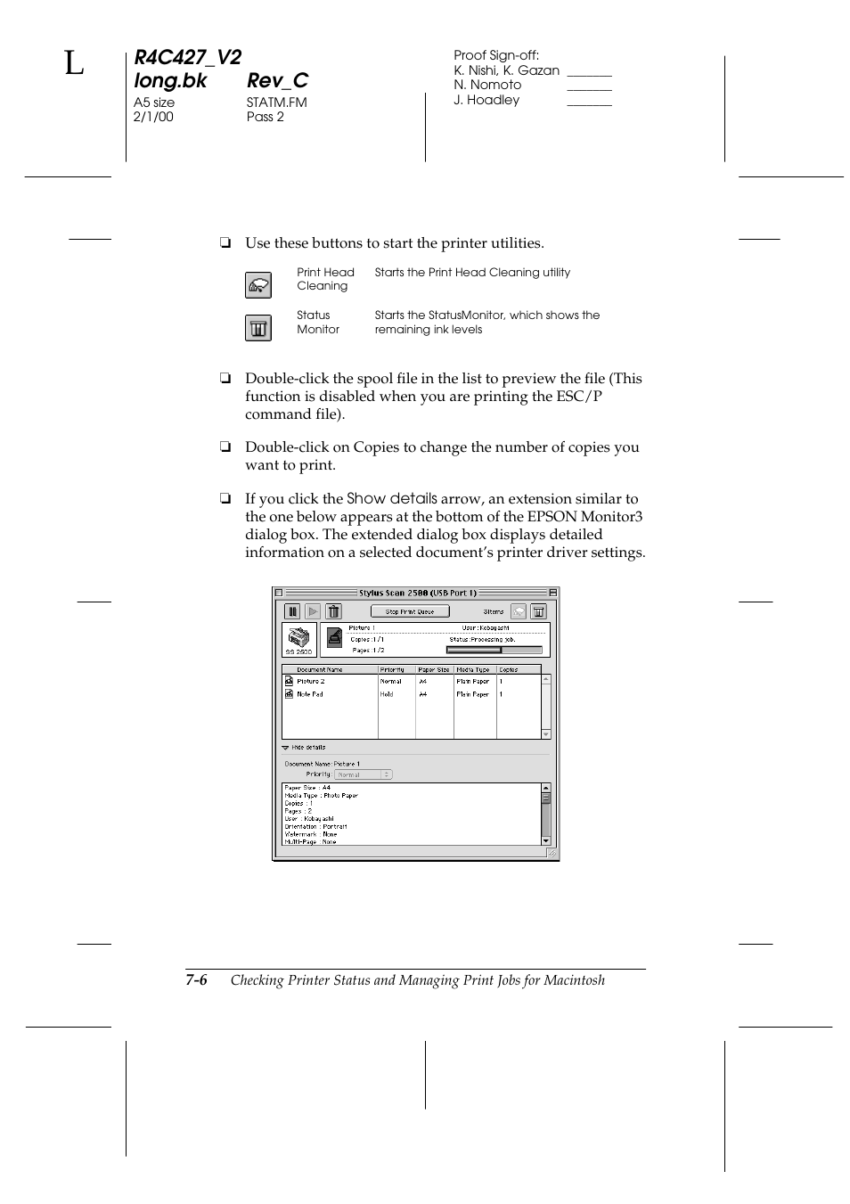 Epson Stylus Scan 2500 User Manual | Page 103 / 293
