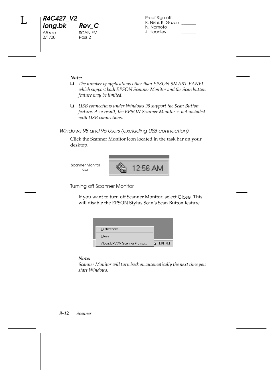 Epson Stylus Scan 2500 User Manual | Page 117 / 293
