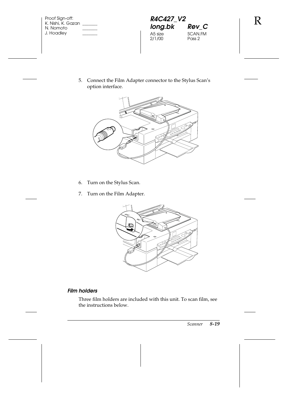 Epson Stylus Scan 2500 User Manual | Page 124 / 293