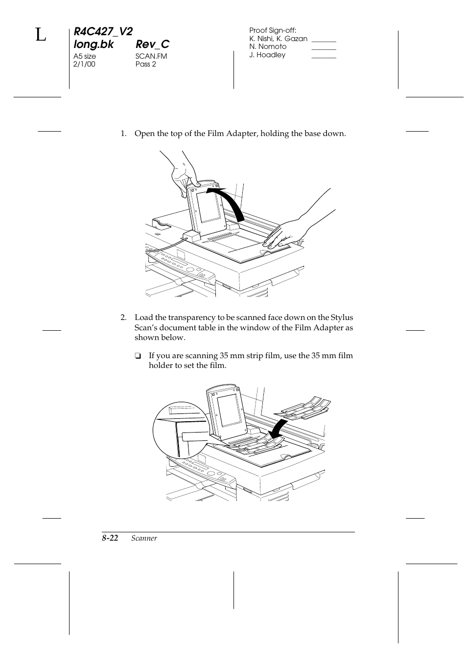 Epson Stylus Scan 2500 User Manual | Page 127 / 293