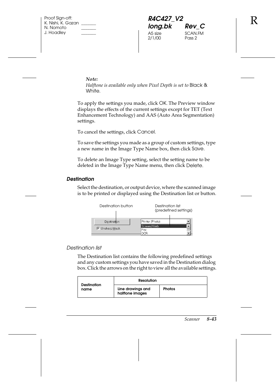 Epson Stylus Scan 2500 User Manual | Page 148 / 293