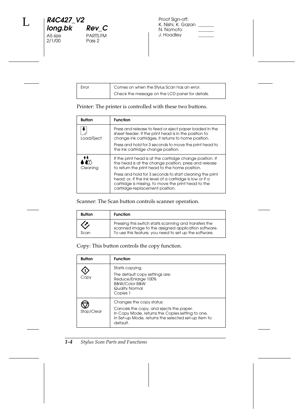 Epson Stylus Scan 2500 User Manual | Page 15 / 293