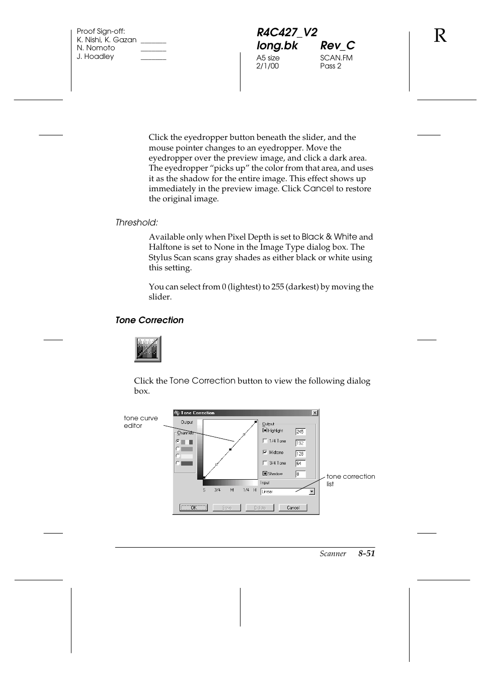 Epson Stylus Scan 2500 User Manual | Page 156 / 293