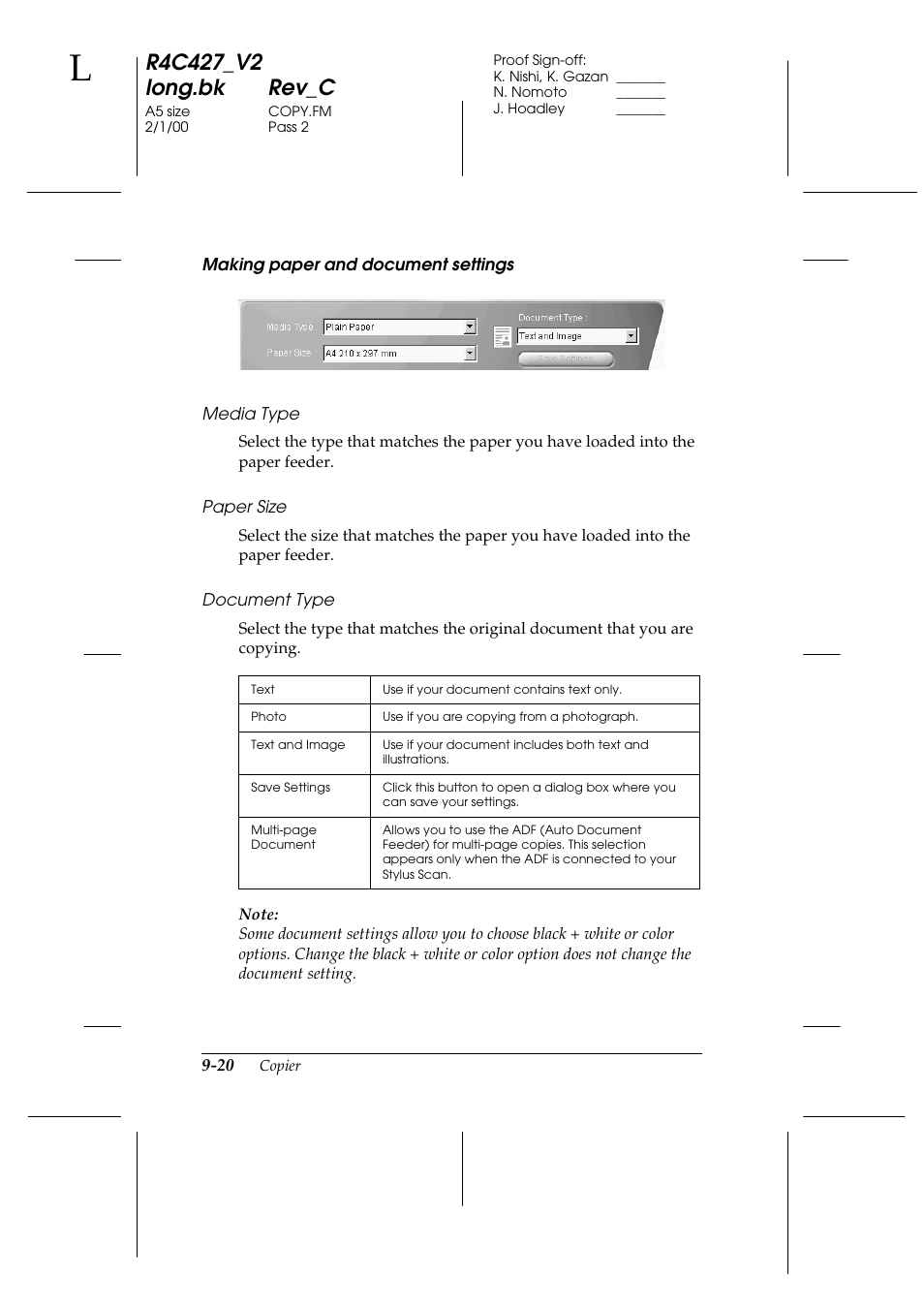 Epson Stylus Scan 2500 User Manual | Page 185 / 293