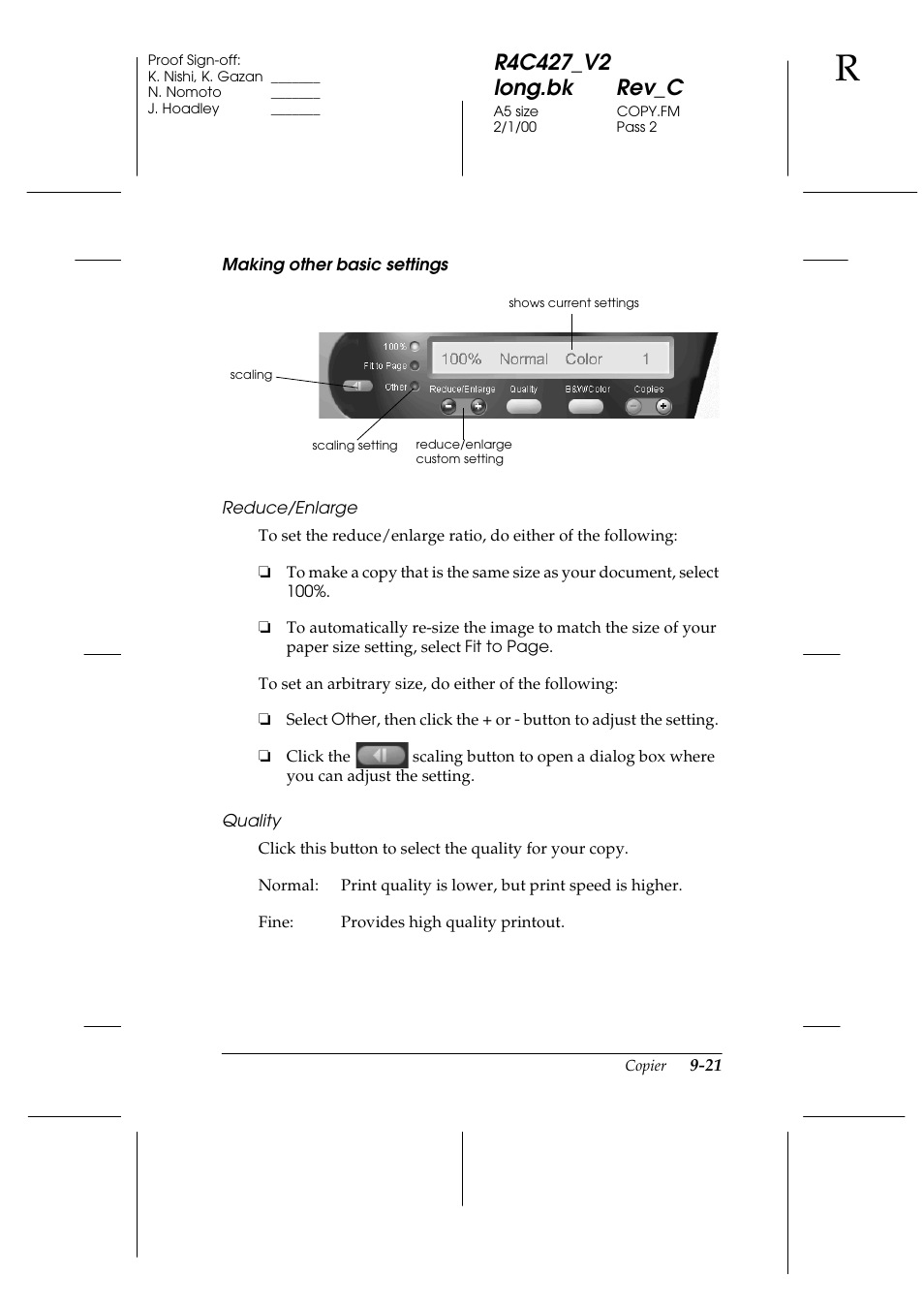 Epson Stylus Scan 2500 User Manual | Page 186 / 293