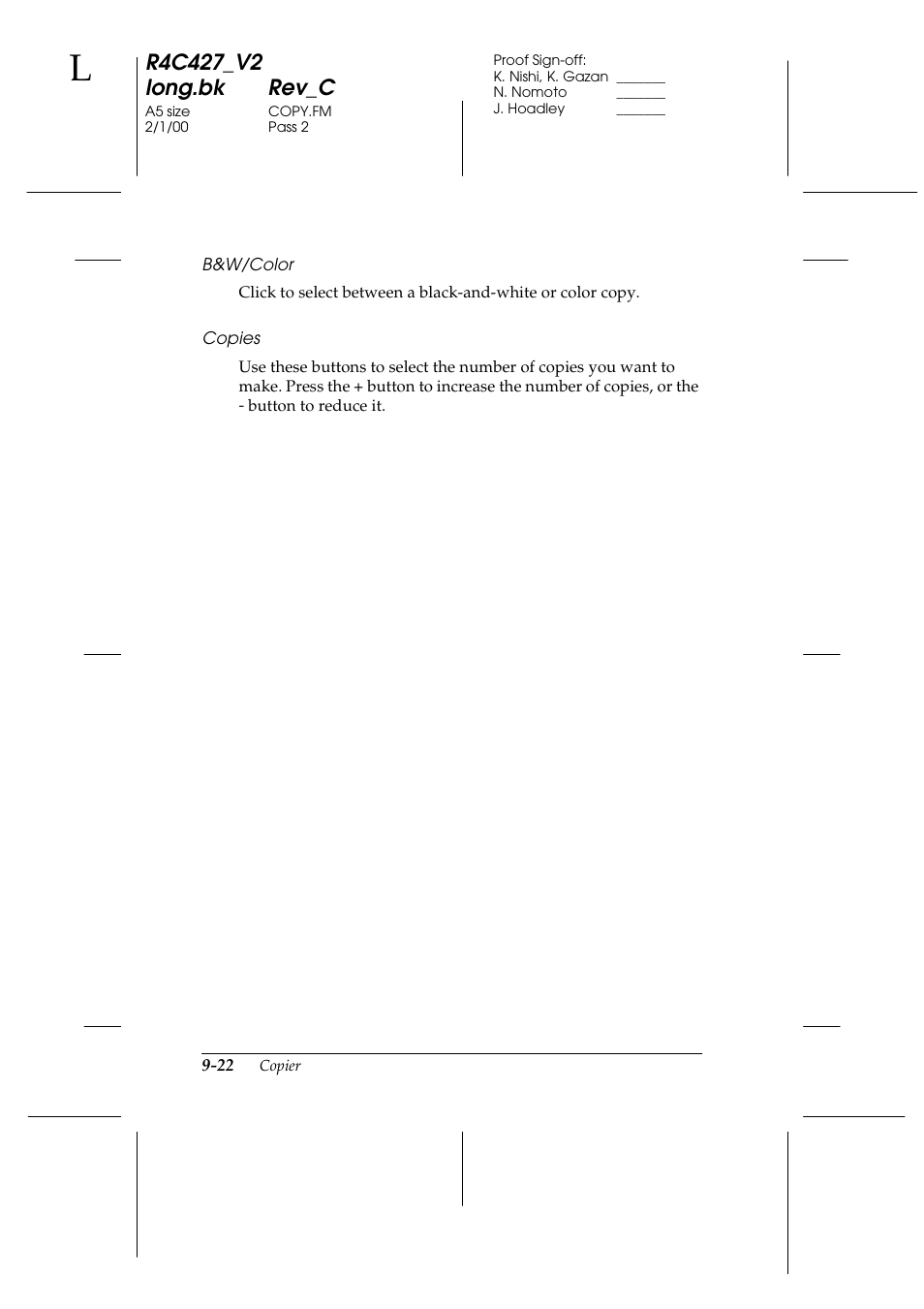 Epson Stylus Scan 2500 User Manual | Page 187 / 293