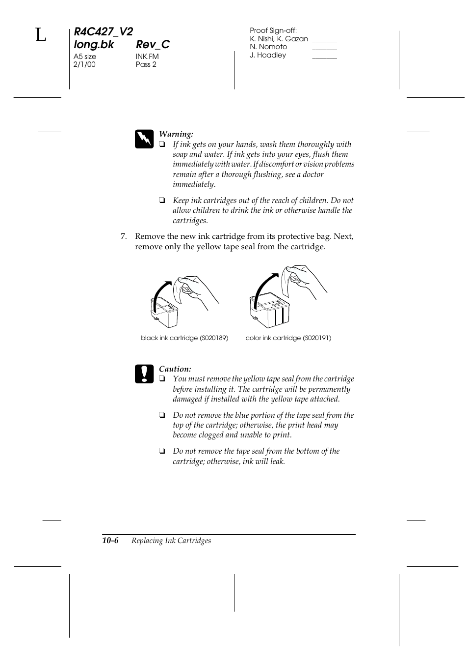Epson Stylus Scan 2500 User Manual | Page 193 / 293